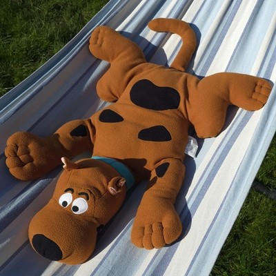 1998 Crown Crafts Pillow Buddies - Scooby Doo - riesiges liegendes Plüschtier Stofftier 36 Zoll