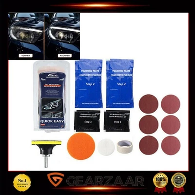 Kit Lucidatura Riparazione Fari Anteriori Auto Lucidatura Fari Riparazione