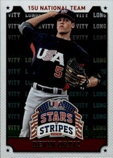 2015 Panini USA Baseball Stars & Stripes Longevity #32 Devin Ortiz
