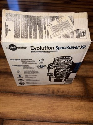 INSINKERATOR EVOLUTION SPACE SAVER XP 3/4 HP DURA GARBAGE DISPOSAL NEW OPEN BOX