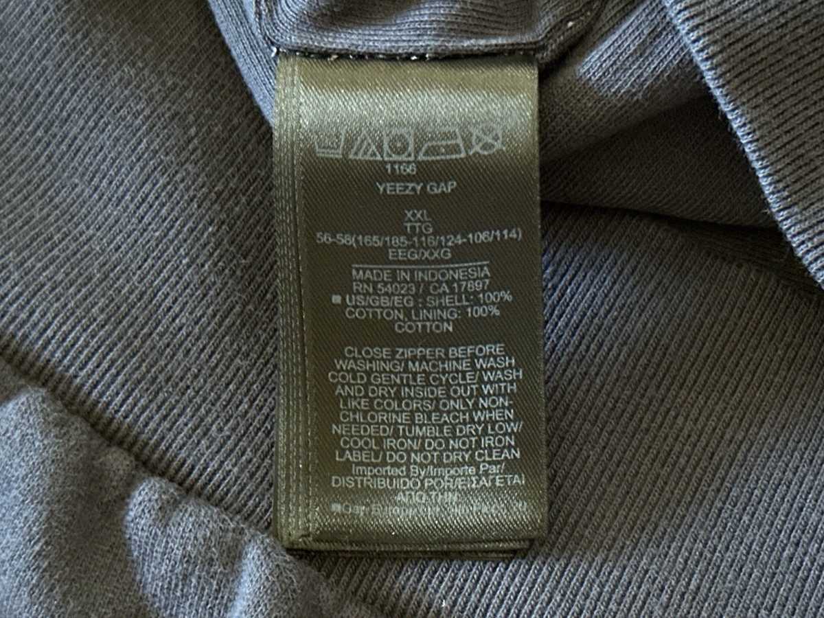 専用ページY244 Size XXL - Yeezy Gap Double Layer Heavyweight Zip Up Hoodie Navy