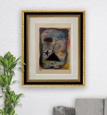 Joan Miró Hand-Signed Original Print With COA and +$3,500 USD Appraisal