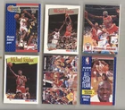 1990s Michael Jordan lot of 6 mid grade ex to ex-mt cards Hoops Fleer