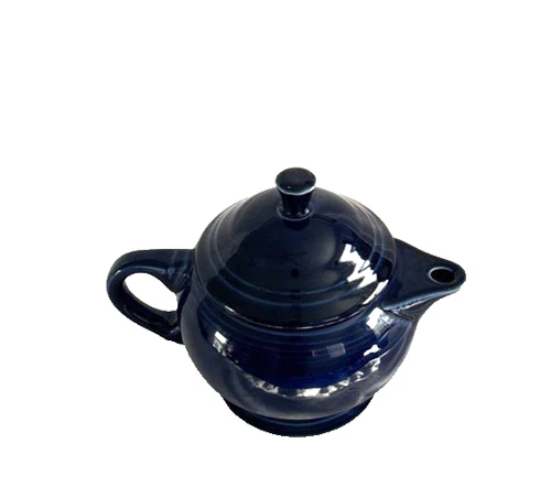 Fiesta replacement Teapot Cobalt blue retired color Homer Laughlin 7"