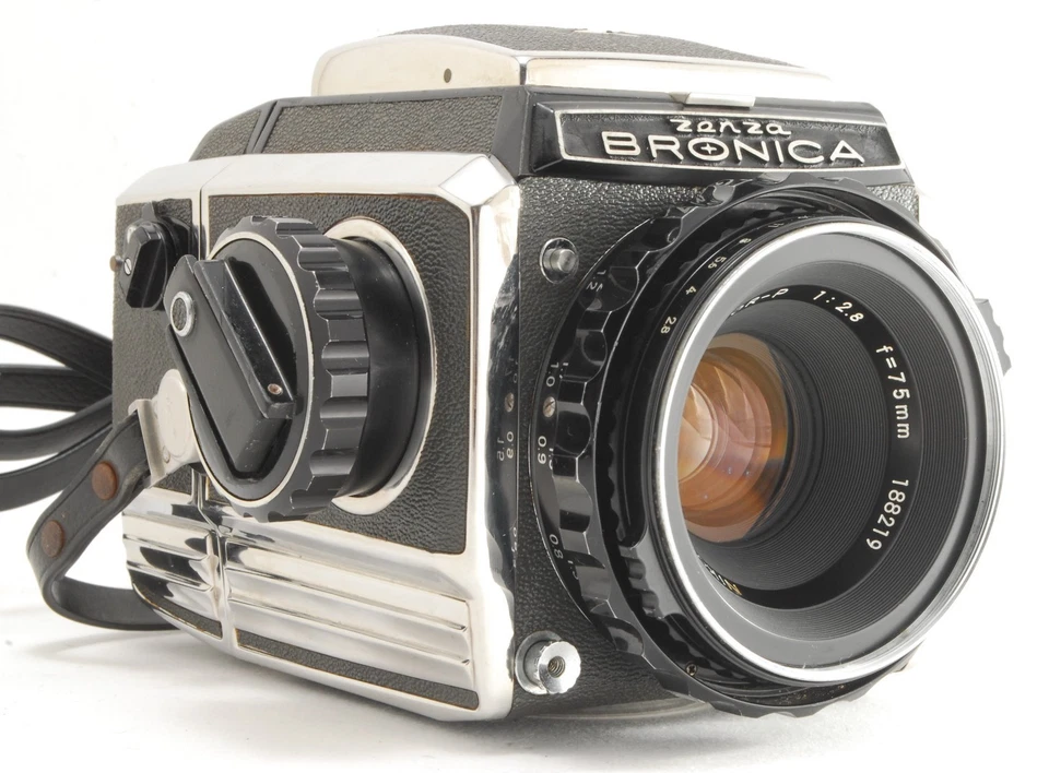 🎦 Пленочная камера Zenza Bronica S2 S2A с 75 мм f/2,8 [почти как новая] винтажная из Японии - Изображение 3 из 4