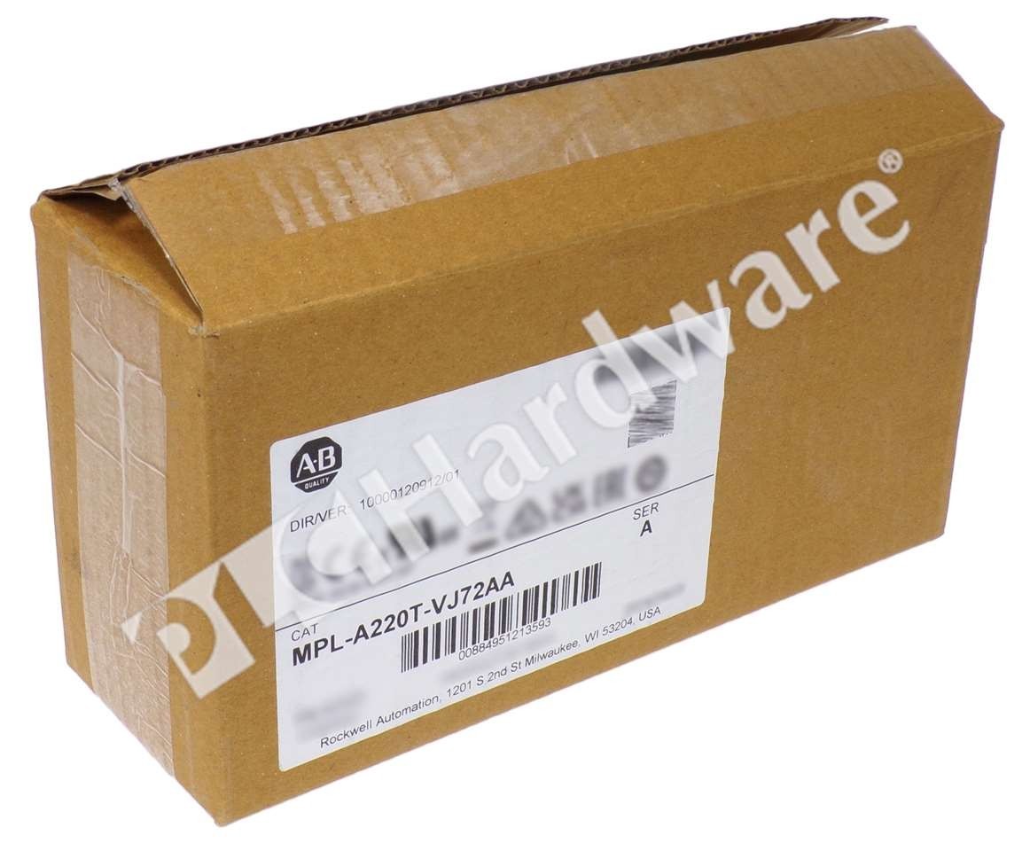 Open Pre-owned Allen Bradley MPL-A220T-VJ72AA /A 230VAC 6000RPM Servo Motor