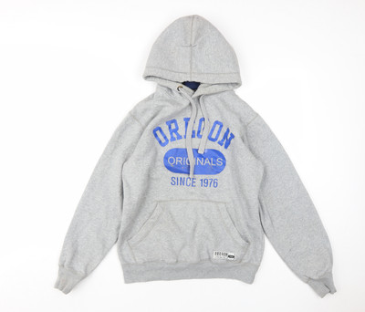 Oregon grauer Herrenpullover Hoodie   klein