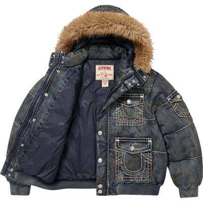 ジャケット・アウター Supreme/True Religion Puffer Jacket Supreme True Religion Puffer Jacket 'Dirty Indigo' L, XL | eBay