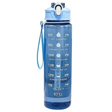 Sports Water Bottle Gym Travel Drinking Leakproof Bottle With Straw BPA-Free