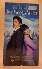 Two Weeks Notice VHS 2002 Sandra Bullock Hugh Grant  Buy 2 Get One Free 