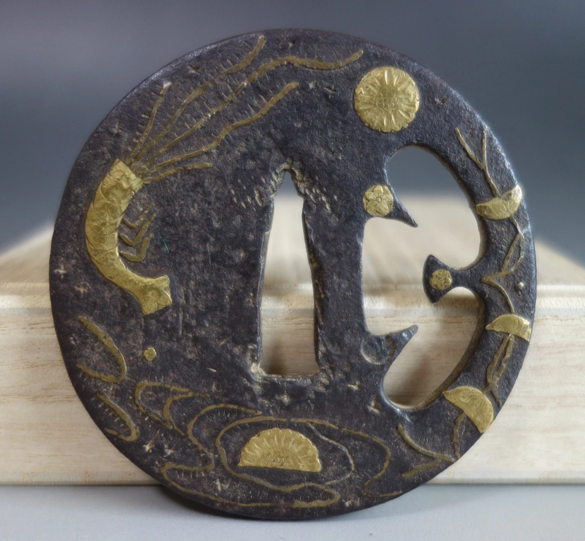 铁1800-1849 年日本刀镡| eBay
