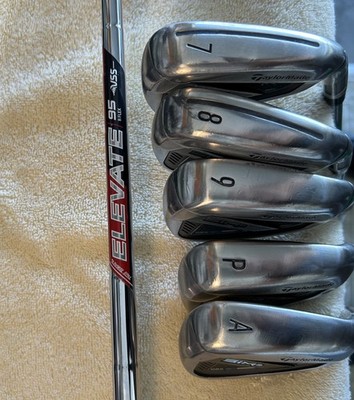 TaylorMade SIM2 MAX Iron Set 6-PW+GW Elevate custom steel shafts Reg RH