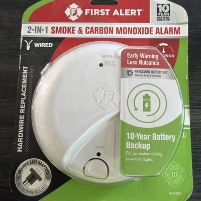 Ademco 5050065 First Alert 10 Year Hard-Wired with Battery Back-Up Ionization...
