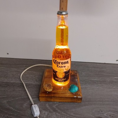 Corona Extra Beer Glass Bottle Light Florida Miami Beach Bar Man Cave Decor 