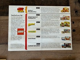 LEGO Vintage Instruction Book 6870 6803 6823 6822 Pamphlet 1983 Legoland Space