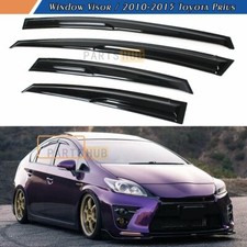 For 2010-2015 Toyota Prius Xw30 Jdm Wavy Mugen Style Window Visors Rain Guards