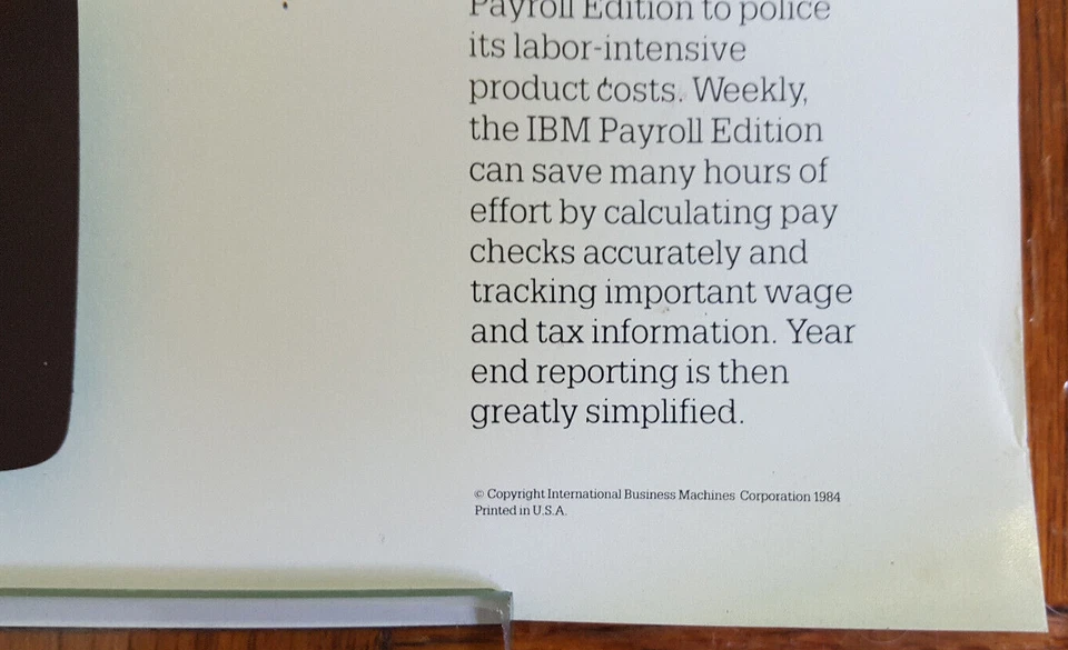 1984 Lot of 2 Vintage IBM PC Business Software Computer Store Ad Posters 17x22 - Image 2 of 4