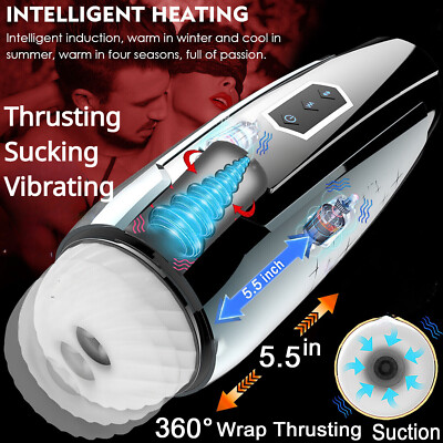 Automatic Masturbater Male Masturbator Handsfree Thrusting Vibration  Stroker Cup | eBay