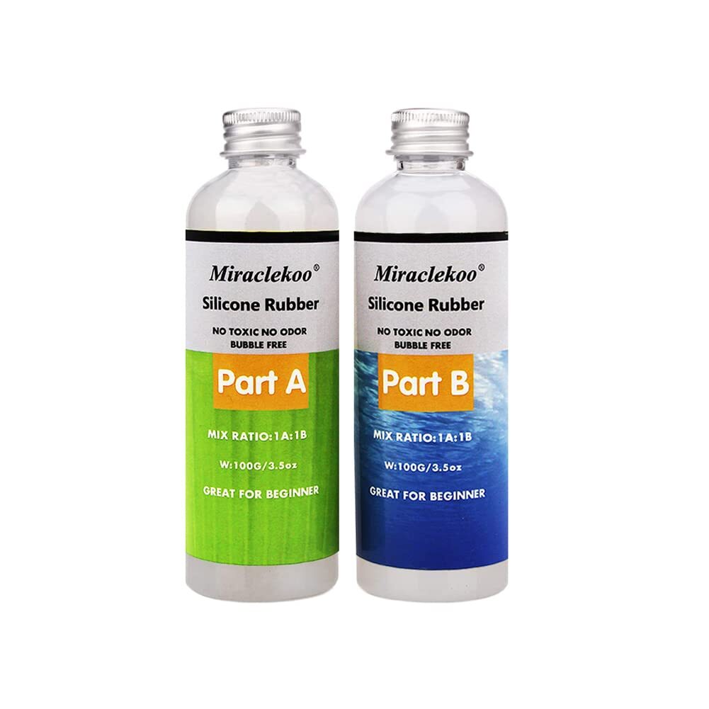 Silicone Mold Making Kit 15A Platinum Liquid Rubber 7 oz for Resin Casting