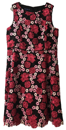 Robe en Mousseline de Soie à Volants et Dos Ouvert Florale en Blanc