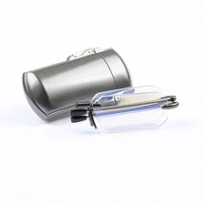 Mens Ladies Folding Rimless Reading Glasses Anti-Blue Readers + Case Belt Clip