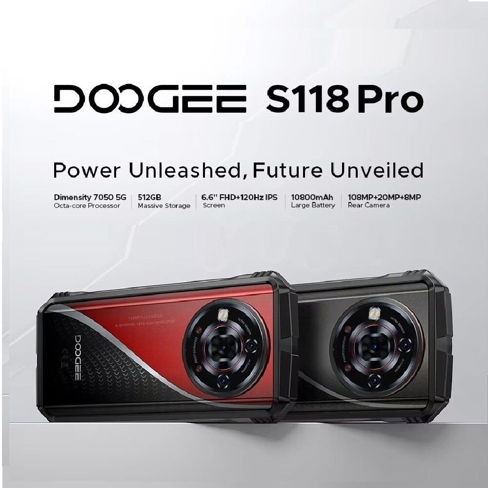スマートフォン本体 Doogee S118 Pro DOOGEE S118 Pro AI Triple Camera 24GB+512GB 10800mAh Large Battery
