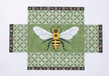 SP.ORDER  Bumble Bee  Flowers Brick Cover 13m Needlepoint Canvas Susan Roberts