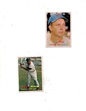 1957 Topps Baseball #138 Minnie Minoso - EX- #186 Jim King