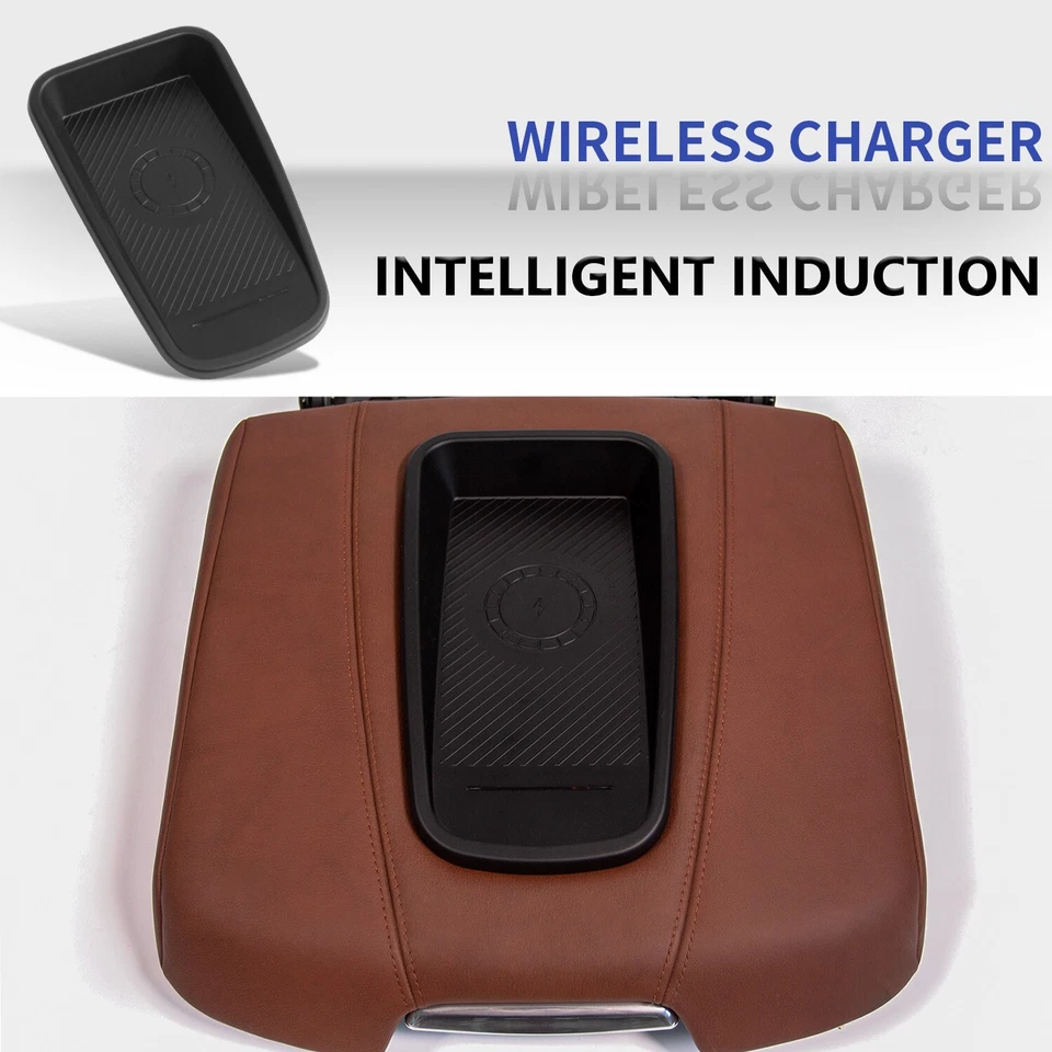 For 2015-2020 Cadillac Escalade Center Console Charging Wireless Charging Tray Foto 3 de 4