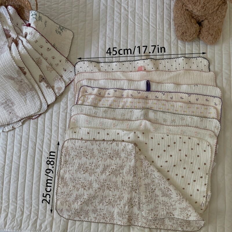 Burp Rags Muslin Burp Cloths UltraAbsorbent Cotton Burping Cloths for
