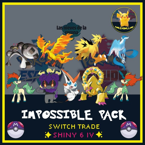 ✨ IMPOSSIBLE PACK TRADE ultra shiny 6 iv ' s ✨ |  pokemon 🗡️ espada | escudo🛡️