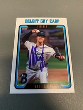 Matt Givin Signed 2023 Beloit Sky Carp Team Card #20 Auto
