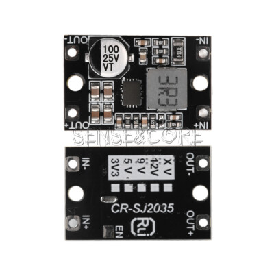 DC-DC Automatic Buck Boost Module 3-20V to 3.3V5V12V Step up Down Power Module