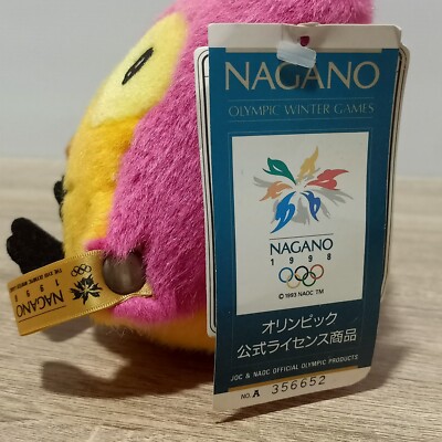 SNOWLETS Plush Mascot Doll Nagano Olympic 1998 Winter Games Japan