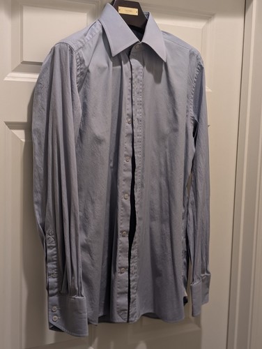 Camisa de vestir Tom Ford azul talla 16 41 - Imagen 8 de 15