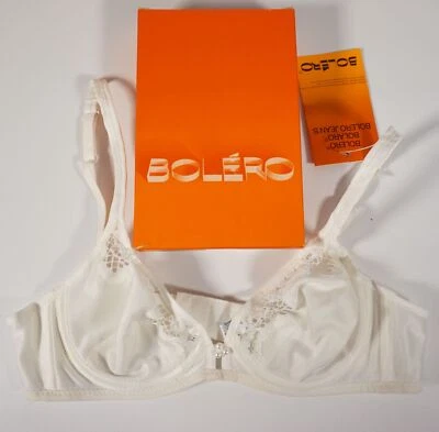 Boléro Vintage Original Femme BH 1884 Bustier Dessous Blanc Taille 80 B Avec OVP - Photo 1/4