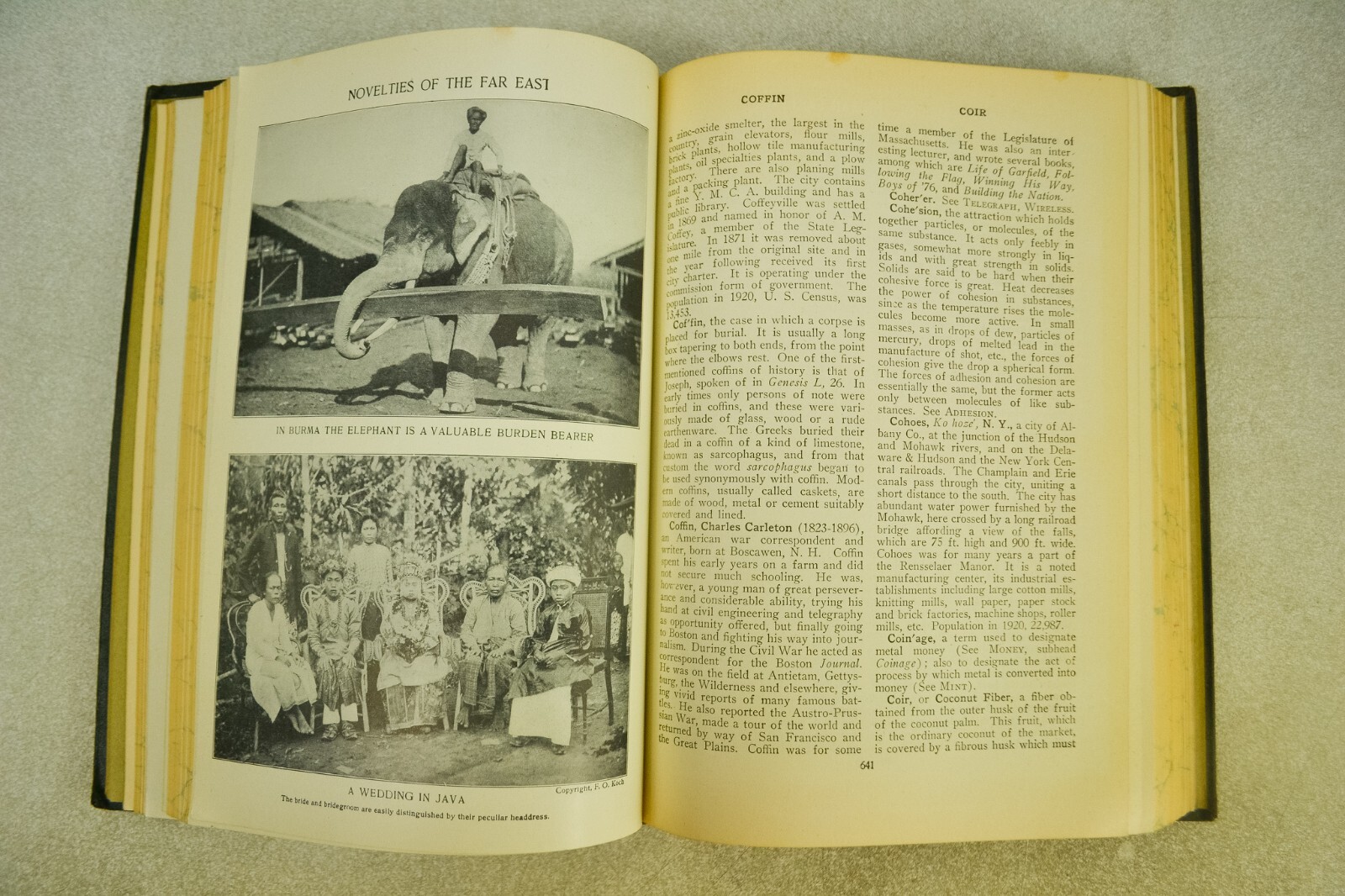 Vintage The Source Book Encyclopedia, 1924, Vol 2 Candy to Erie, Pgs