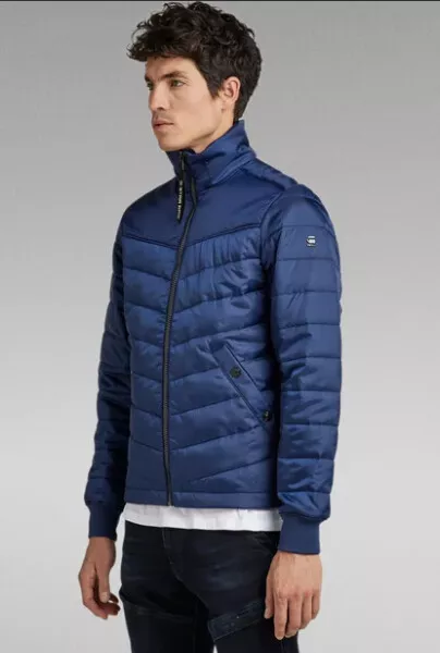 MENS G STAR JACKET LIGHT PADDED JACKET myrow imperial blue SIZE XS