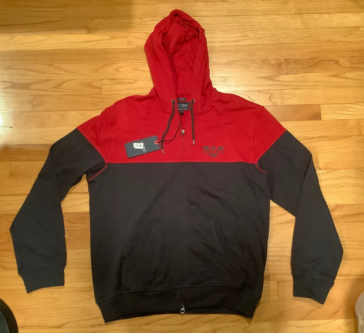 Armani Jeans Full Zip Hoodies & Sweatshirts for Men for Sale
