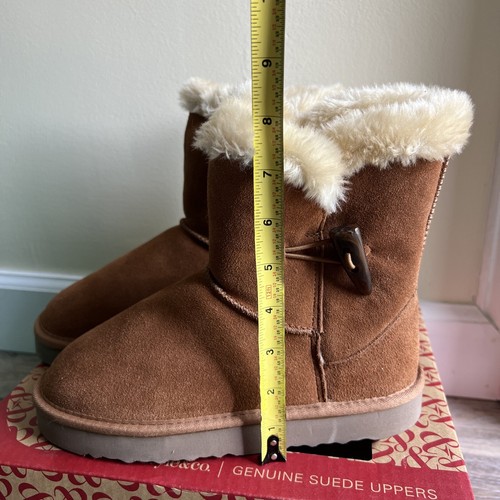 Style & Co Women US 7 Winter Boot | Suede | Chestnut color. - Picture 5 of 8