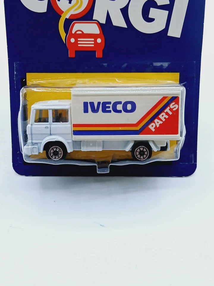 Vintage 1984 Corgi Jr.  Diecast Iveco Parts Delivery Truck  1/64  MOC NIP - Image 2 of 4