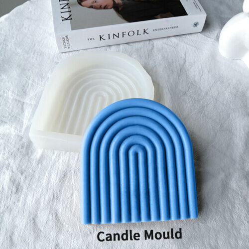 DIY irregular shape Candle Mould Twist Ripple Fancy Rainbow Arch Silicone Mold