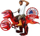 Disfraz inflable de montar a caballo de dinosaurio Talla para adulto Talla única