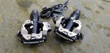 Shimano PD-M520 SPD Clipless Bike Pedals Black with cleats Cleaned and Lubed