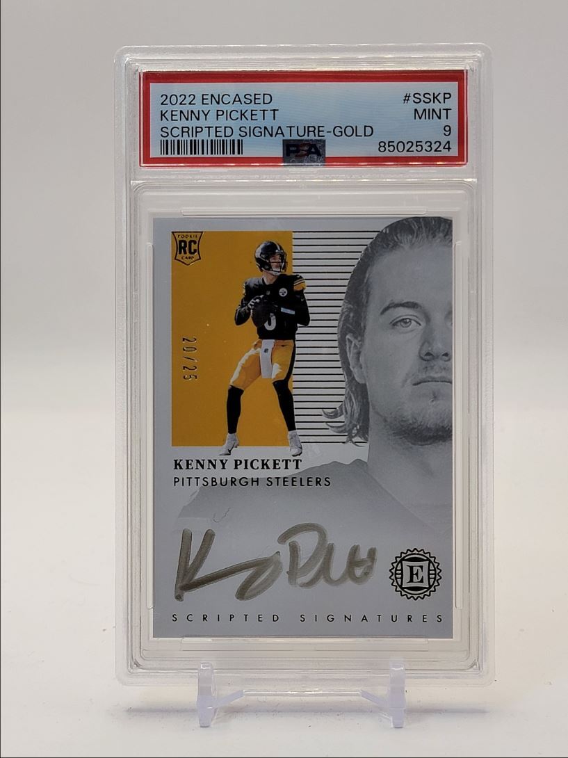 Kenny Pickett Panini Encased Scripted Signatures #SSKP Gold
