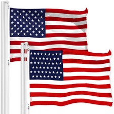 NEW G128 American 51 Stars Flag and American Flag Set 3x5 FT Printed 150D Poly