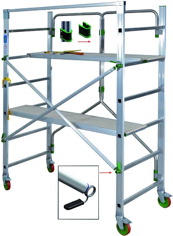 TRABATTELLO ALLUMINIO FACAL PIEGO RICHIUDIBILI 200X150X75