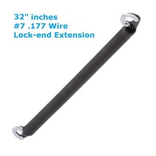 SL732 7 .177 Wire 32" Lock End Extension Springs for One Panel Garage Doors