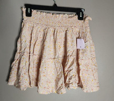 Wild Fable Women's Pink Floral Boho Skirt Size Medium