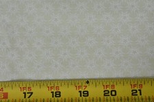 By 1/2 Yd, White Stars on Cream Quilt Cotton, P8009